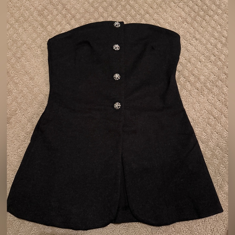 H&M Ponte Strapless Bandeau Vest, NWT, XS